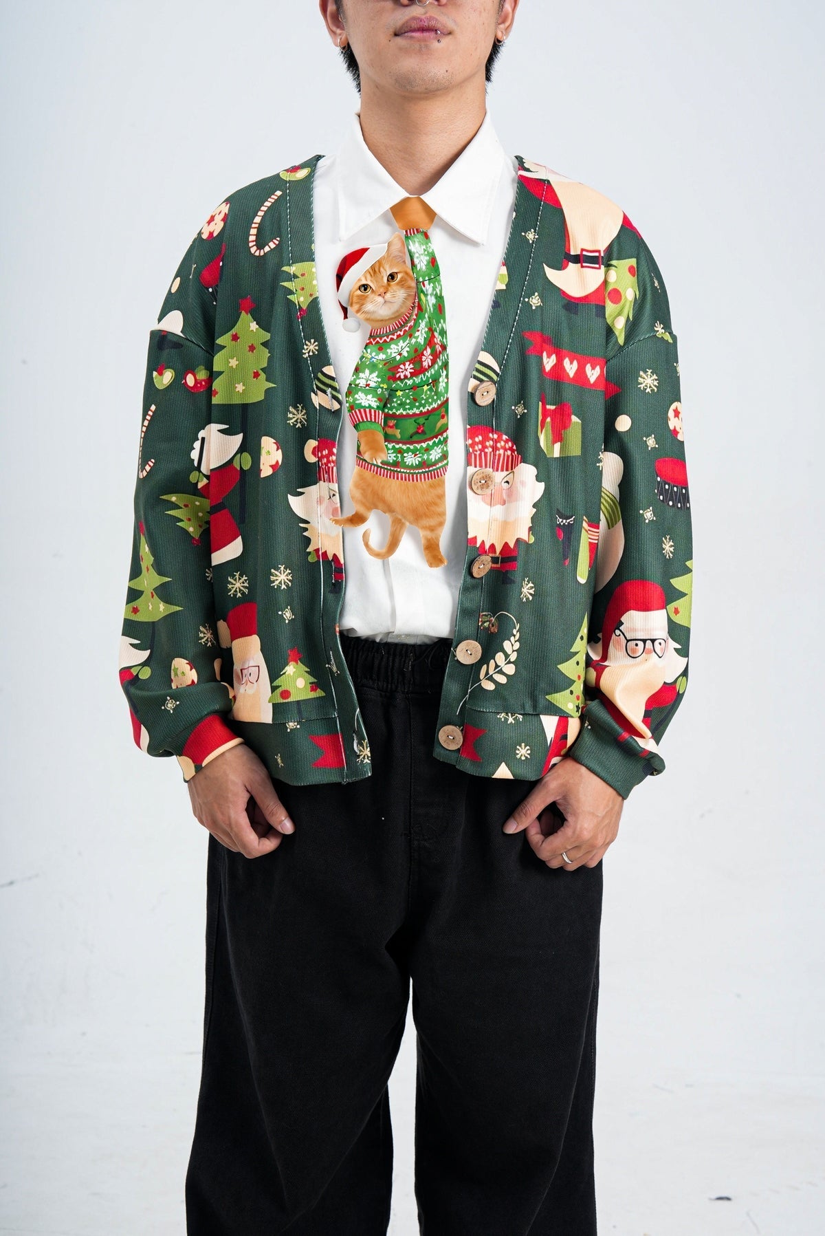 🎄Christmas Novelty Noel Cat-Shaped Tie